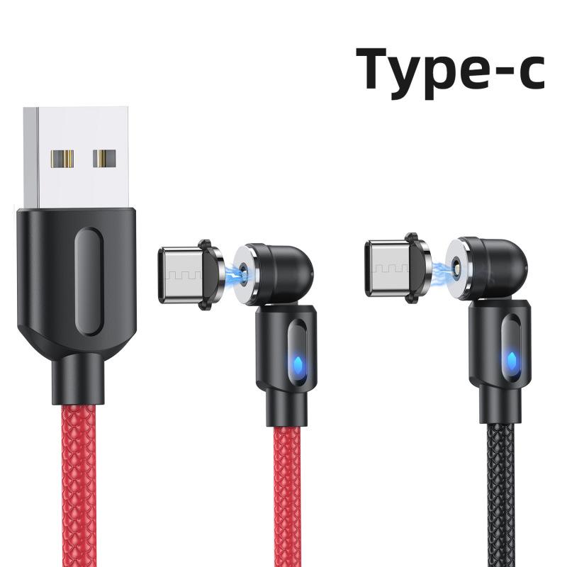 540 Grad drehbares magnetisches Datenkabel Ladekabel Kupferkern Starke magnetische Kraft