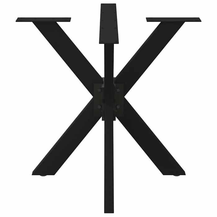 VidaXL Pied de table à manger en forme d'araignée noir 85 x 85 x (72-73) cm en acier 4013120