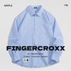 Fingercroxxit Men's Oxford Casual Long Sleeve Shirt