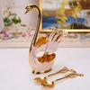Coffee Dessert Spoon Set European   Elegant   Fruit Scoop  Holder Decorative Tableware