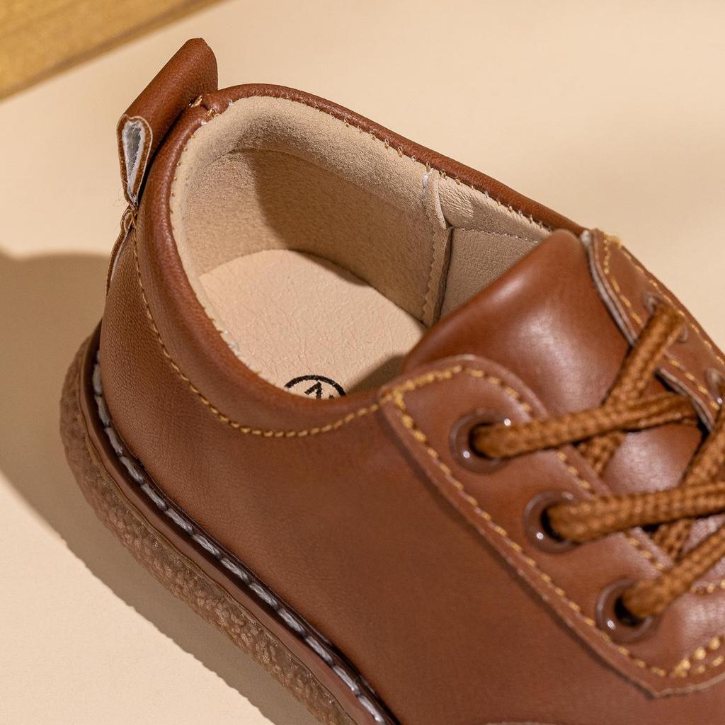 25. Jubiläum Rutschfeste Schnürschuhe mit weicher Sohle aus Leder für Jungen & Mädchen