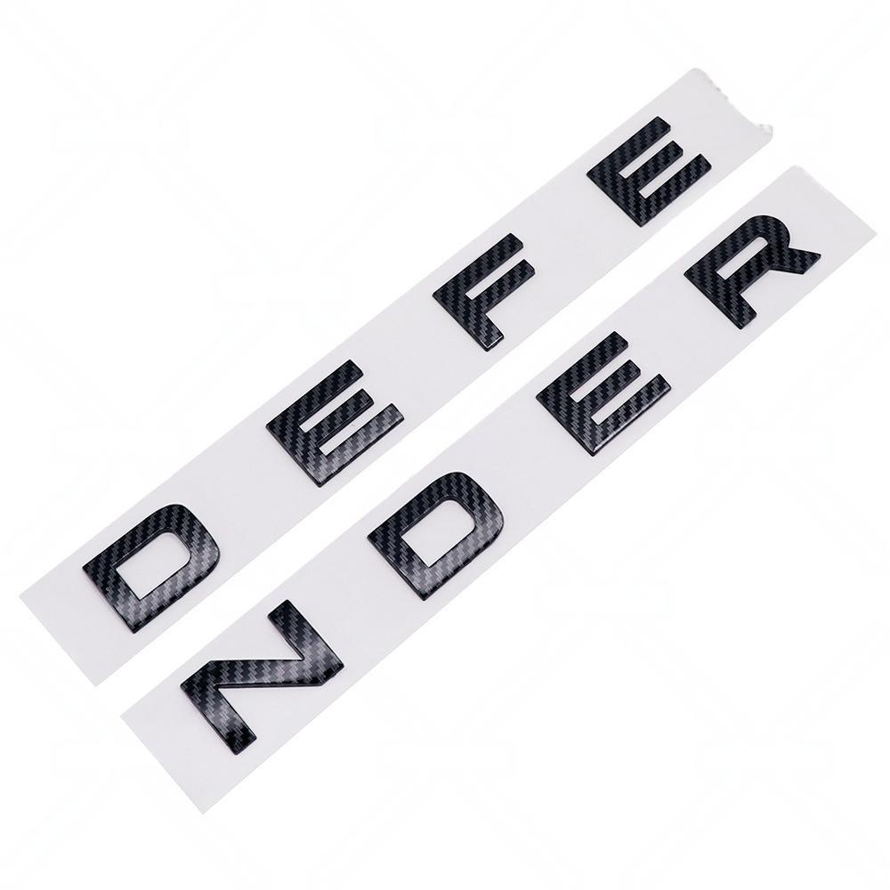1Pc 3D ABS Letters Car Front Hood Badge Bonnet Sticker Rear Trunk Emblem Logo Decal Accessories