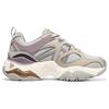 Skechers DLites 3.0 Air Mesh Leather Sports Low-Top Lifestyle Shoes Women Sneakers Gray Purple Beige 896150-GYPR
