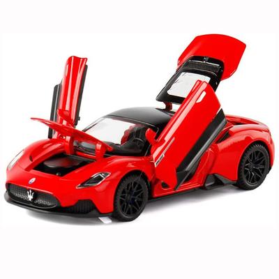 Alloy Collectible 1:32 Maserati MC20 Diecast Toy Cars Model, Pull Back Vehicles with Sound and Light for Kids Adults Gift Collection
