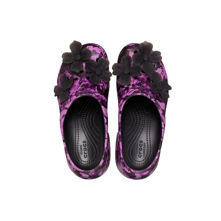 Crocs Mermaid Print Clogs Sandals Women Footwear Black 209686-0C4