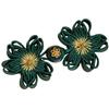 Flower Shape Fabric Cheongsam Button Traditional Chinese Knot Buttons for Dress Cloaks Coat Decorative Sewing Fasteners