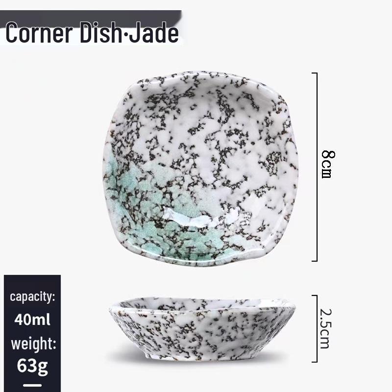 Japanisches Keramik-Dip- & Sojasaucen-Schälchen-Set - Snackteller & Geschirr