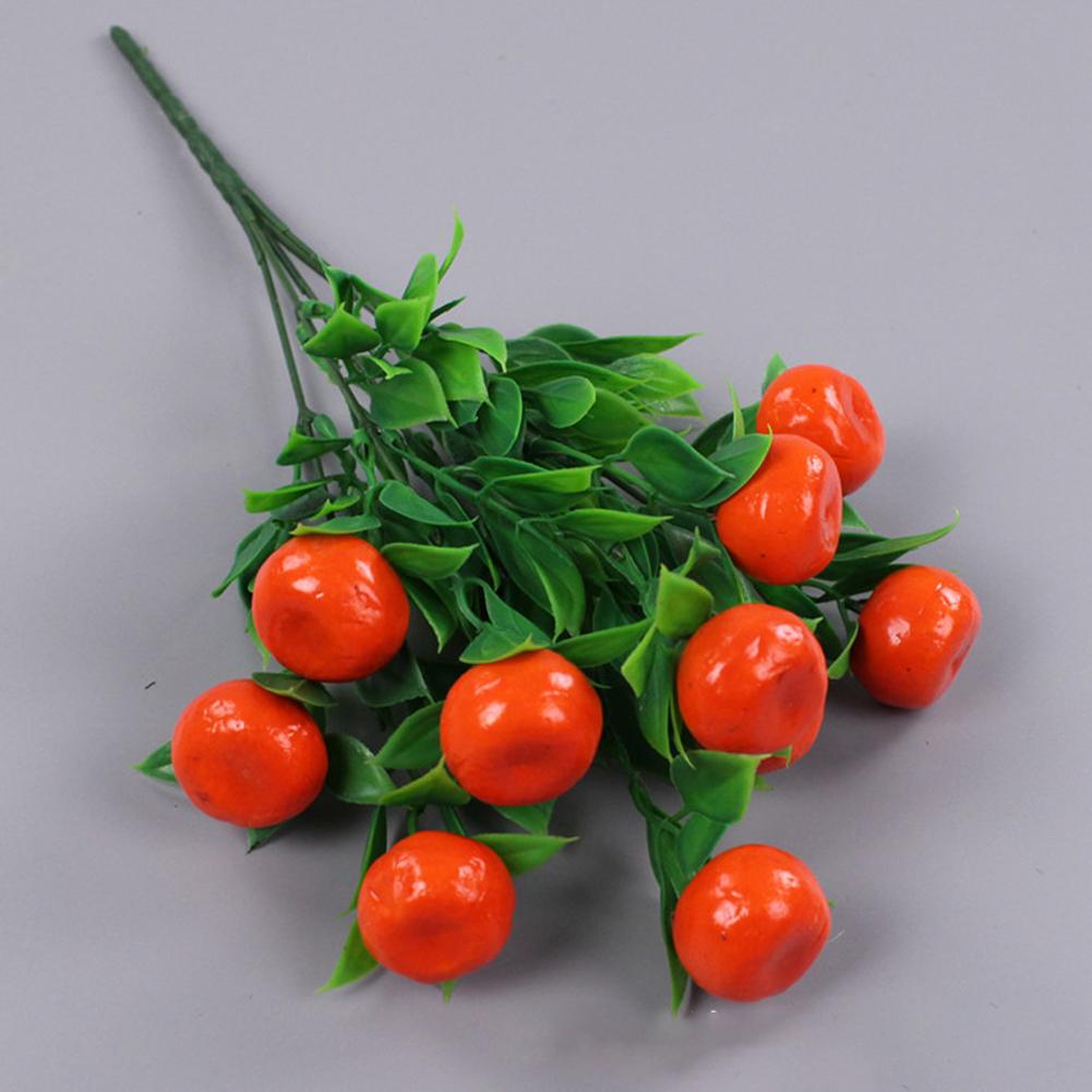 Artificial Fruits Branches Foam Orange Pomegranateapples Dates Strawberries Fruit Model Ornament Photo Props Home Decoration