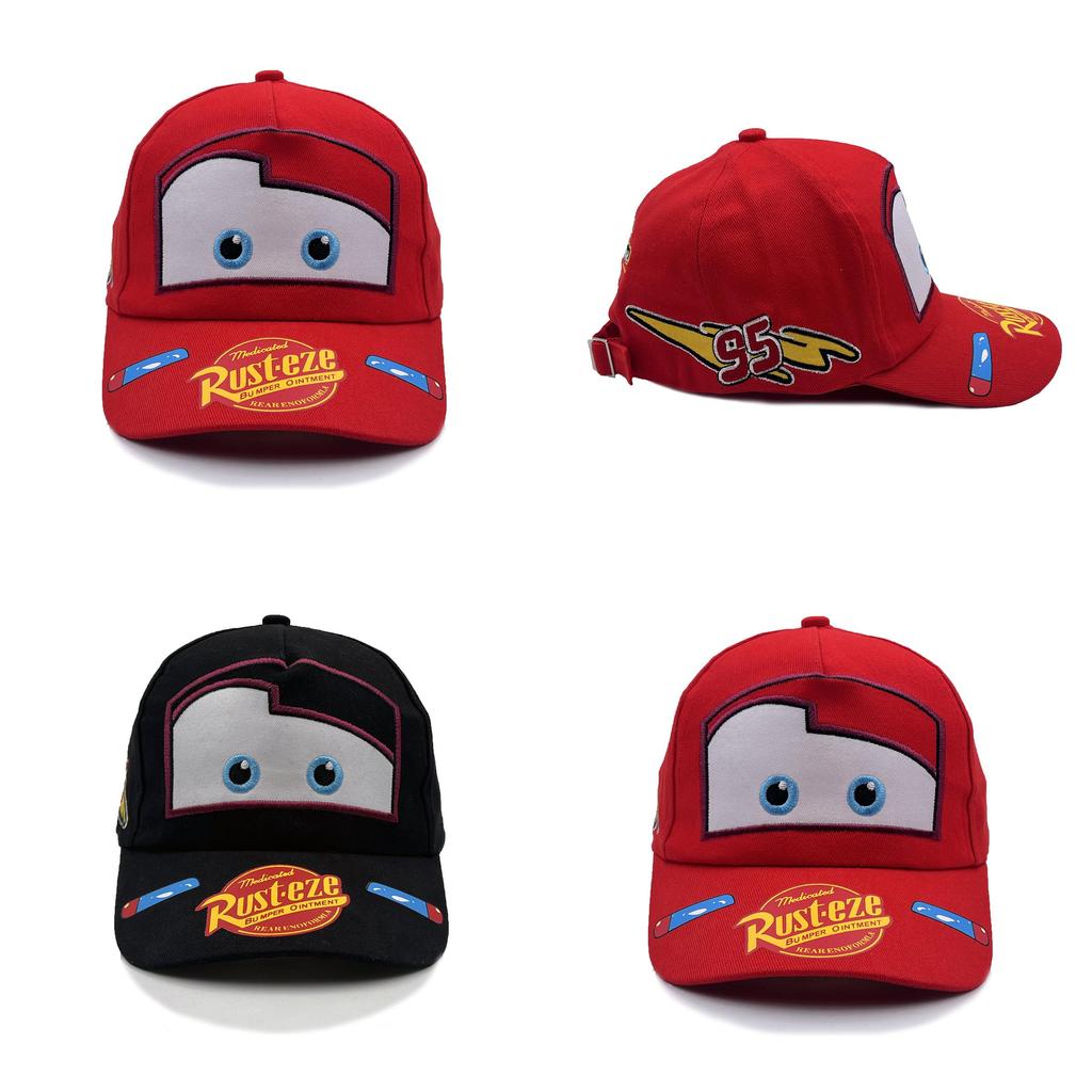 Cartoon Cars Pattern Kids Baseball Cap With Sun Protection And Breathable Cotton For Summer Outdoor Play