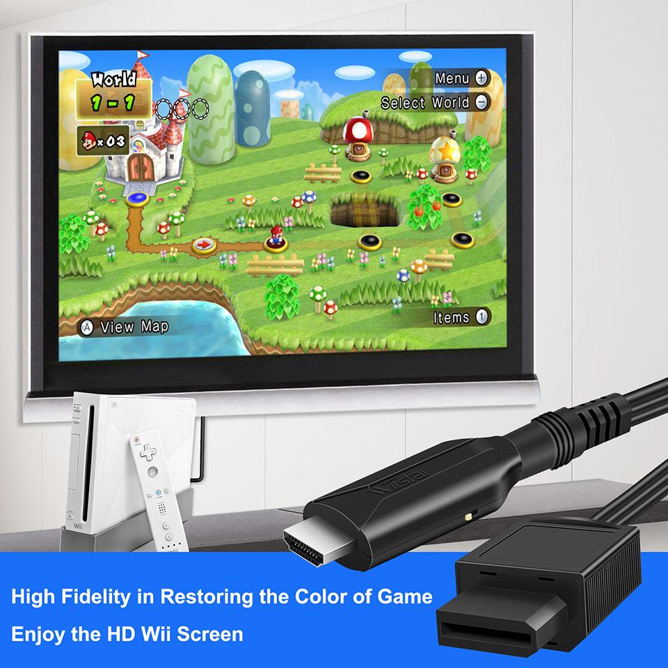 WII to HDMI Converter Adapter Full HD 1080P Wii2HDMI Video Converter Cable for PC HDTV Monitor Display Wii To HDMI Adapter