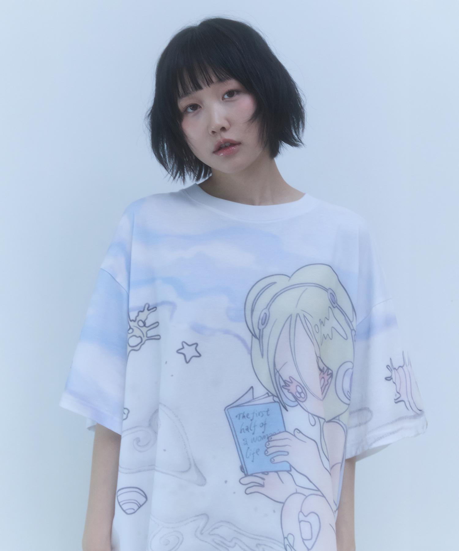 Kirsh X Sunonebird Full Print Big Oversized T-Shirt [Multi] 1
