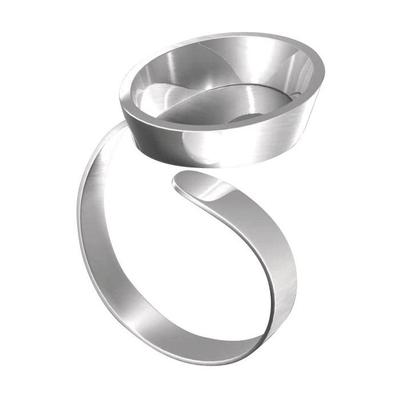 Ring with Oval Bezel