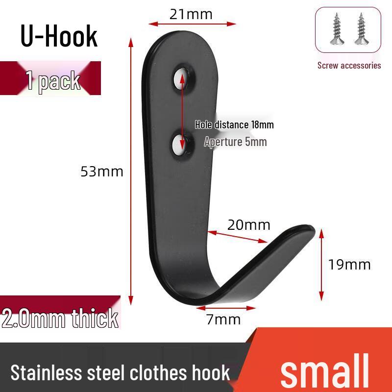 

Jundingying Outdoor Heavy-Duty Stainless Steel U-Hooks (10-Pack)
