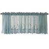 Practical Modern Lace Jacquard Window Curtain Valance Hem Coffee Short For Cabinet Door Bedroom Home Decor