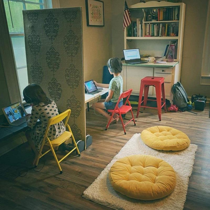 Large Floor Pillows Cushions Round Chair Cushion Indoor Seat Pad Tatami Mat for Sitting Meditation Yoga Living Room Sofa Balcony