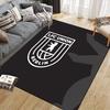 1. FC Union Berlin Flannel Printed Carpet, Home Sofa Decoration for Living Room & Bedroom, Non‑Slip Play Flannel Floor Mat for Game Room