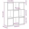 VidaXL Bookcase Brown Oak 89x24x101.5 Cm Engineered Wood, Bookshelf, Storage Rack, Book Holder, 860406