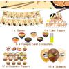 Ramen Party Decorations Japanese Noodles Birthday Decorations Includes Ramen Happy Birthday Banner Cupcake Toppers Cake Topper Spirals Balloons for