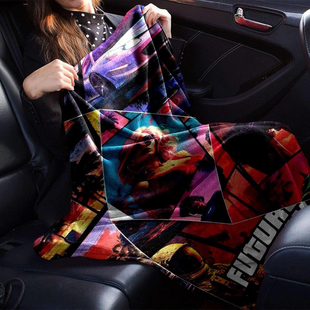 1 peça Cobertor Macio de Flanela Grand Theft Auto com Estampa de Designer Um cobertor aconchegante para todas as estações, perfeito para o sofá, cama, escritório