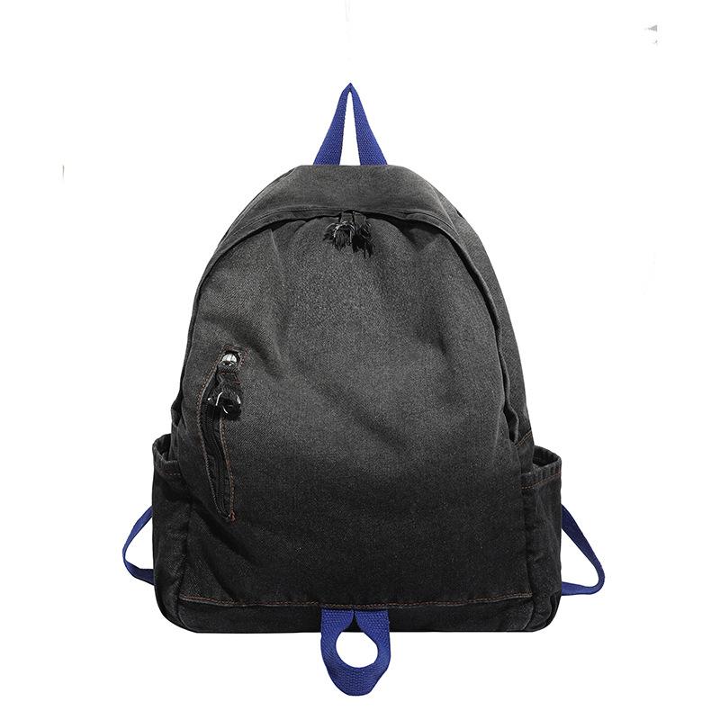 

Ретро мочалка рюкзак повседневный рюкзак рюкзак большой вместимости корейская версия простой джинсовый рюкзак школьная сумка one size fits all