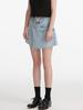 Asymmetric Denim Shorts Skirt for Women High Waist Package Hip A-line Jeans Skirt Blue Casual Female Clothing