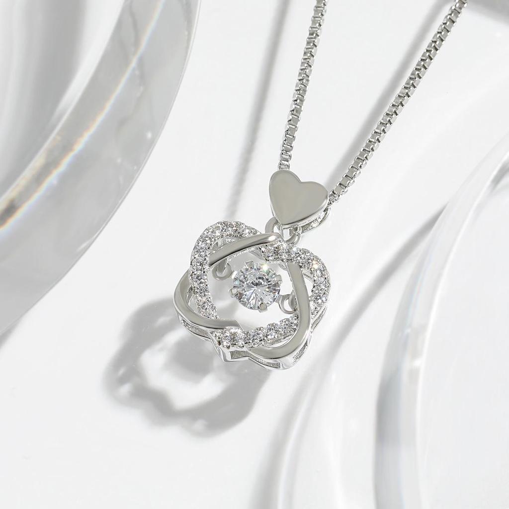 Light Luxury Beating Heart Hexagram Double Necklace