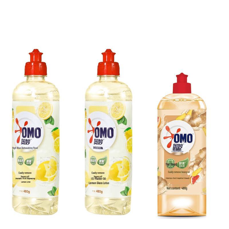 OMO Lemon & Ginger Dish Soap 3-Bottle Pack