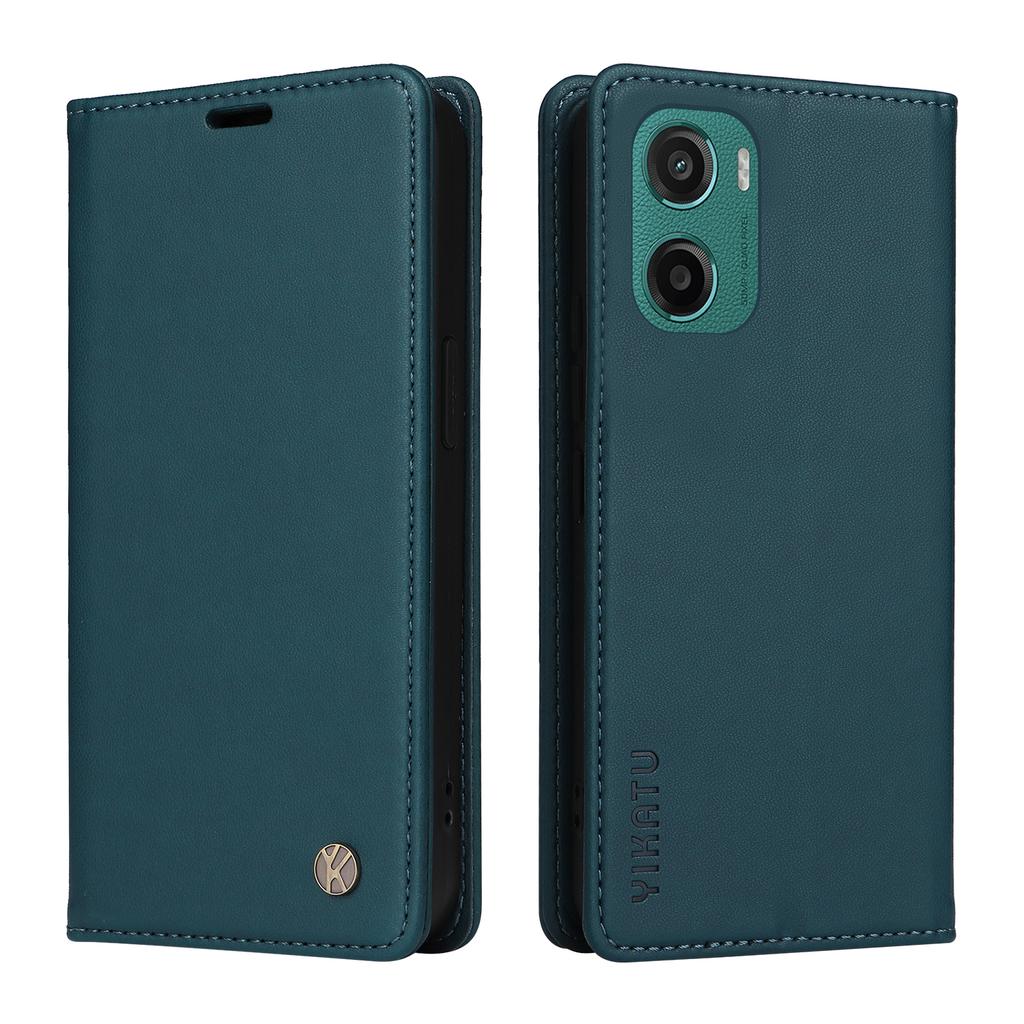 For Motorola Moto G05 4G Phone Cases YIKATU Magnetic Closure PU Leather Mobile Cover