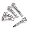 410 Stainless Steel Hex Head Self-Drilling Screws