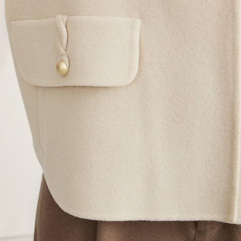 Women's 100% Sheep Wool Double-Sided Winter Coat
