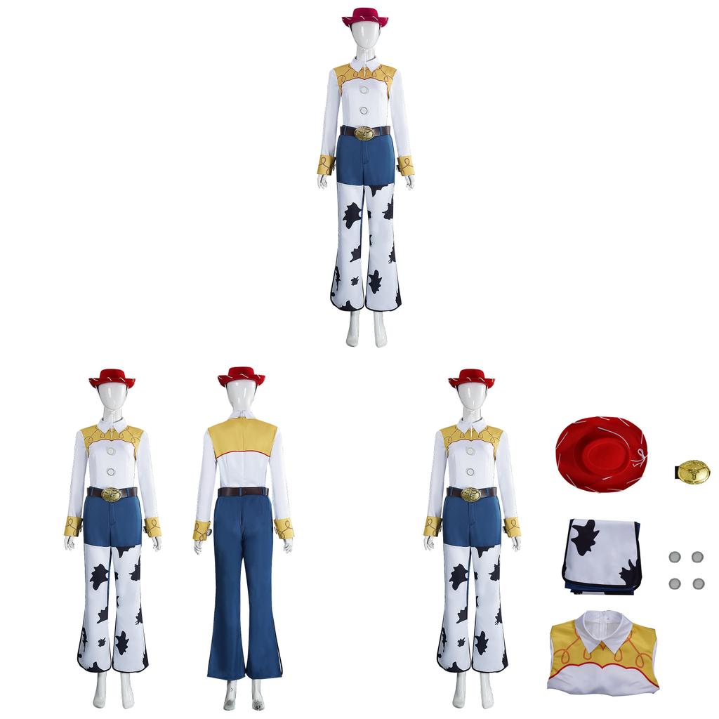 Toy Story Jessie Cosplay Costume With Polyester Fabric For Anime Role Play Enthusiasts