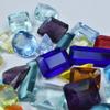 Lab-Created Mixed Color Topaz Loose Gemstone 555 Ct Mixed Shape Lot for Jewelry Making and Crafts