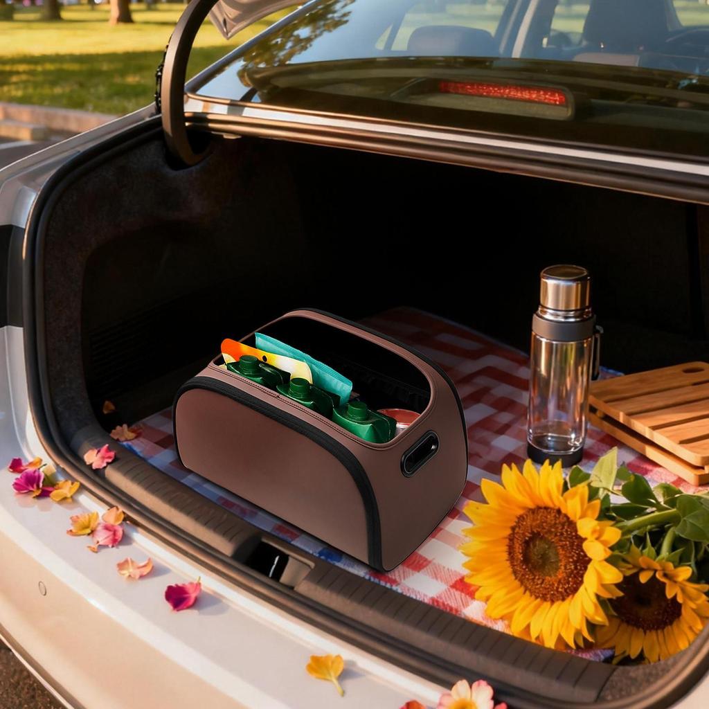 Car Trunk Organizer Space Saving Large Capacity Car Organizer Trunk Storage Box For Truck SUV RV Sedan Auto Interior Grocery