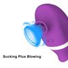 2 In 1 Clit Sucker Vibrator Female for Women G-Spot Sucking  Licking Double Stimulation Nipples Massagers Tongue Sex Toy Adult