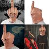 Scary Middle Finger Halloween Mask Latex Full Head Costume Party Prop Cosplay