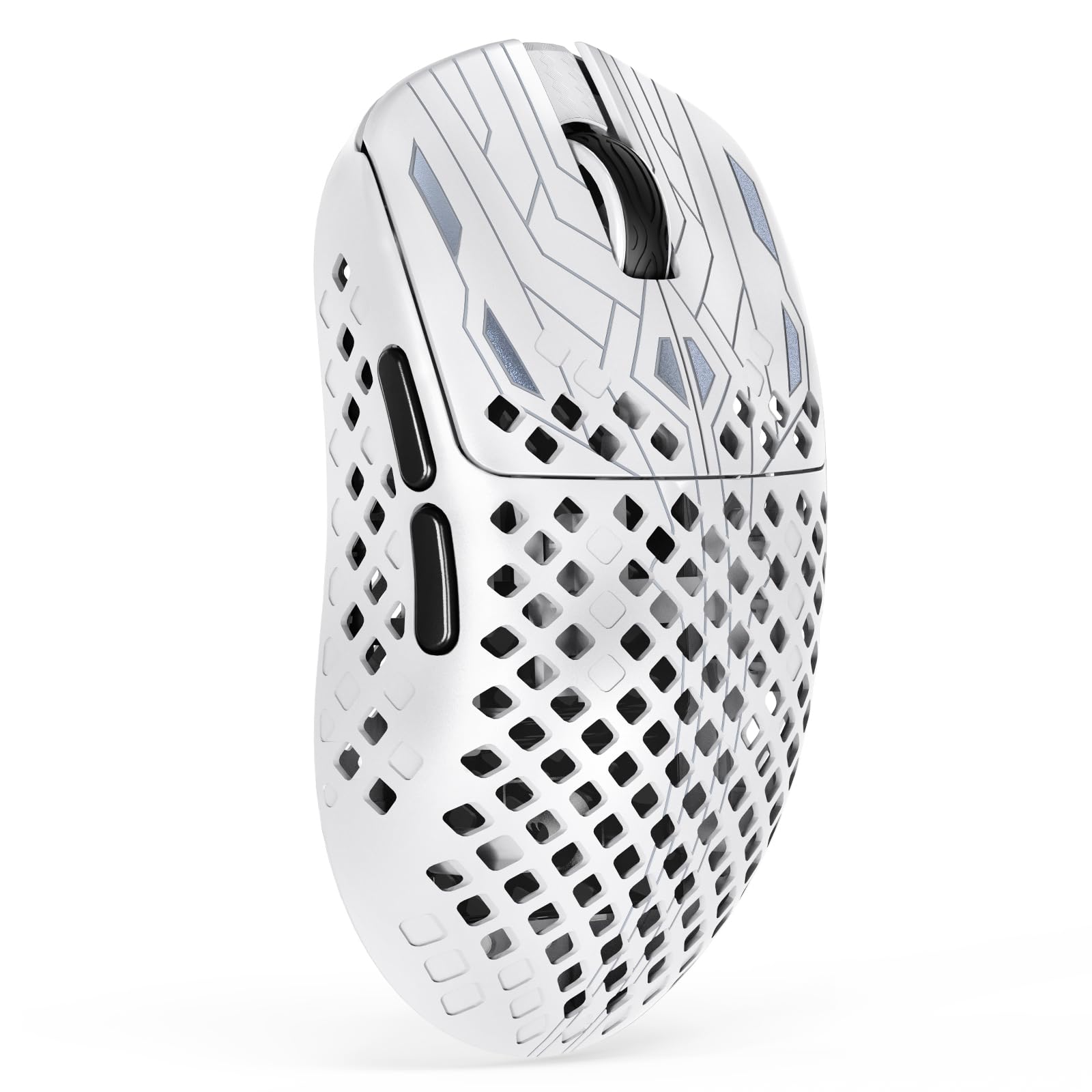 

MAMBASNAKE M2 Silver Wing Carbon Fiber Gaming PAW3395PRO 40000 BK52820 1ms High Durable 1000Hz Polling Dongle Ideal for Work or 5 Technical Standards білий