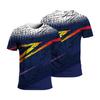 T-shirt Sportiva da Corsa Stampa 3D Fantasia a Strisce Per Uomo Bambini T-shirt 2024 Moda Estiva Traspirante Larga Magliette da Esterno