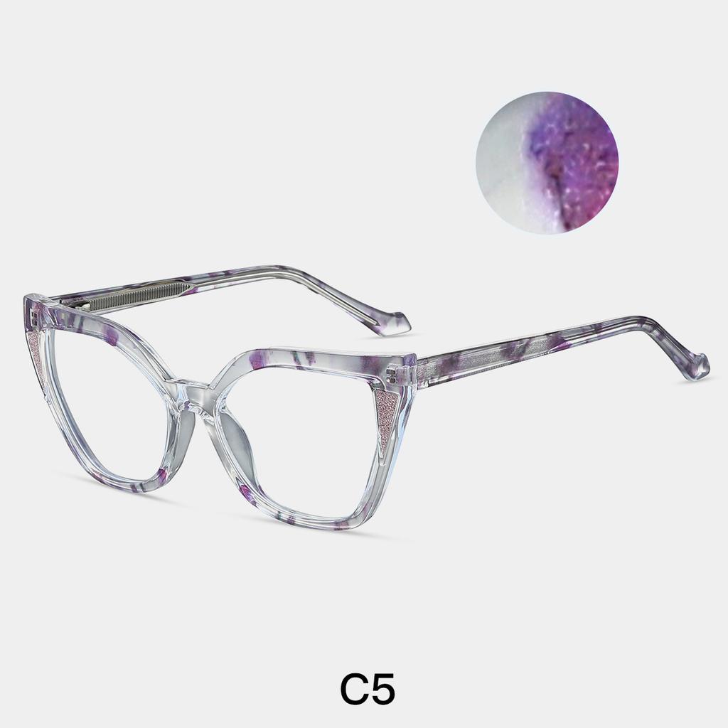 TR90 Anti Blue Light Oversized Cat Eye Reading Glasses Women Ultralight Acetate Computer Eyewear Optical Presbyopia Glasses +1.5