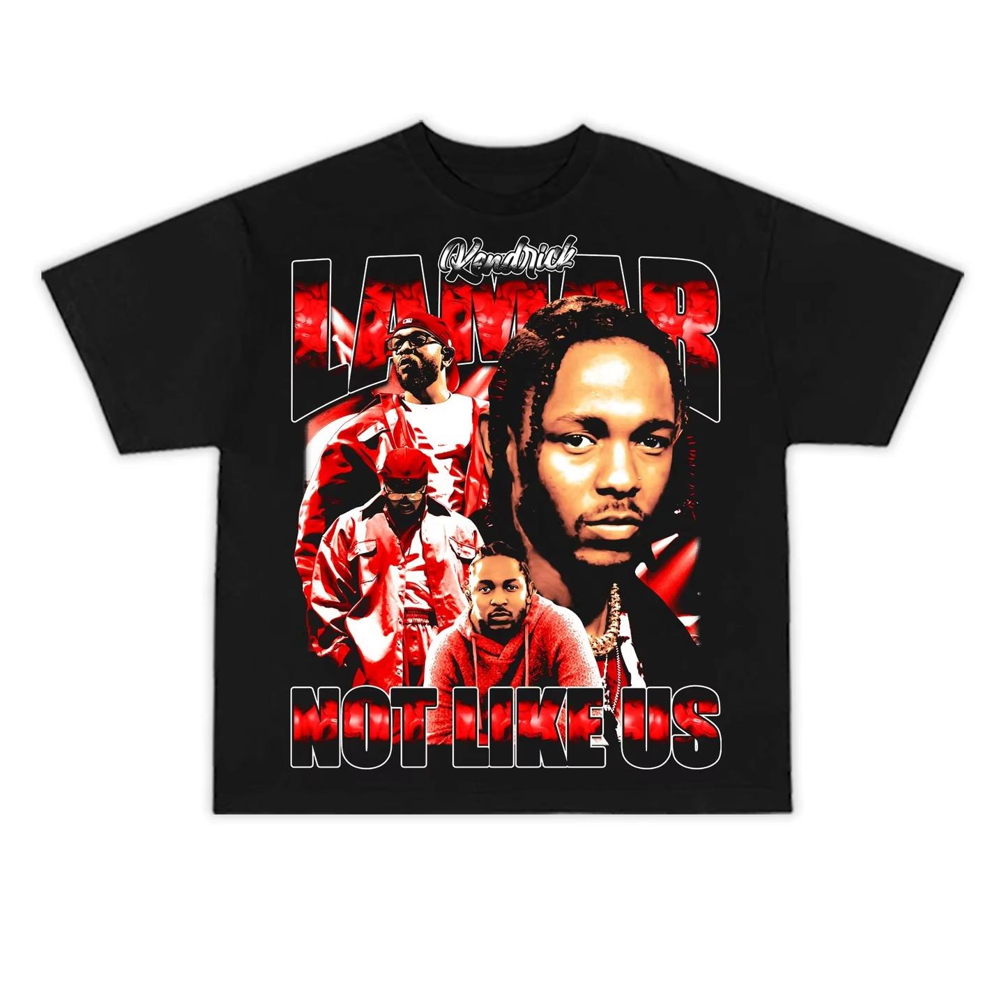 Kendrick Not Like Us T Shirt Unisex Women Short Sleeve Cotton Tees Hip Hop Lamar T-shirt Unisex Clothing Y2k Tops Summer Streetwear S