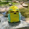 Schoolbag Lime Yellow Rope Bundle Bag Backpack College Student Light Oxygen Refreshing Sense Short-distance Carry-on Outdoor Travel Backpack