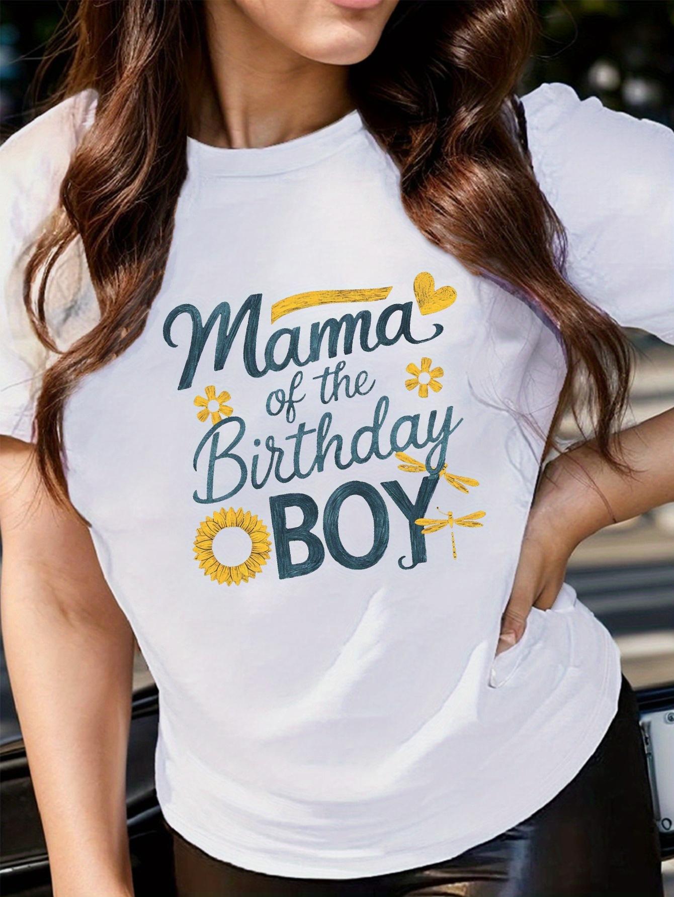 Mama of the Birthday Boy Graphic T-shirt L