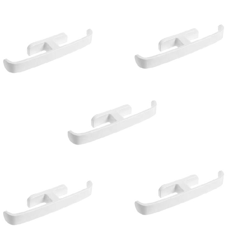 5Pieces Wall Mounted Adhesive Shoe Rack Water Resistant No Drill Installation Bathroom Slipper Hanger Shelf Organizer белый 790₽