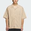 Adidas Sportswear GFX Loose Fit Button-Up Short Sleeve Shirt Men Shirts Warm-Sand JL6057