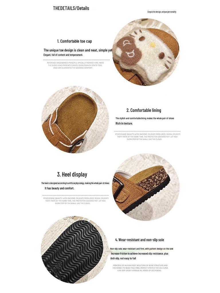 2025 Spring Kids' Birkenstock Princess Slip-on Slippers: Soft Sole, Closed Toe for Little Girls