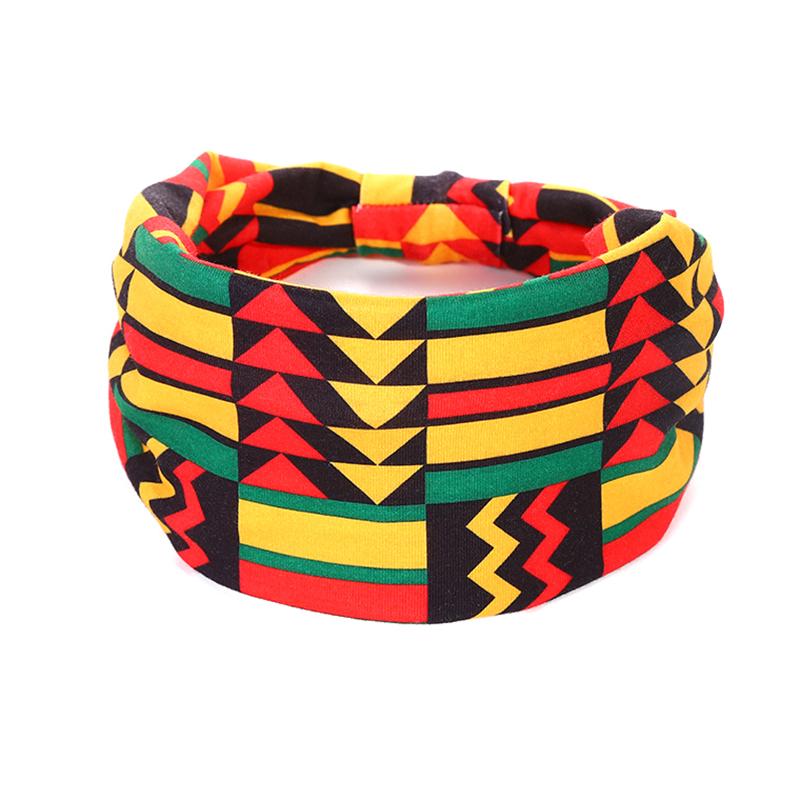 

Хлопковая эластичная повязка на голову с африканским узором и принтом, эластичная повязка для волос в стиле твист, широкая повязка для волос, бандана, тюрбан, повязка на голову с узлом