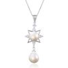 Lindon 925 Sterling Silver Classic Women Necklace Pendant Zircon Fashion Gift