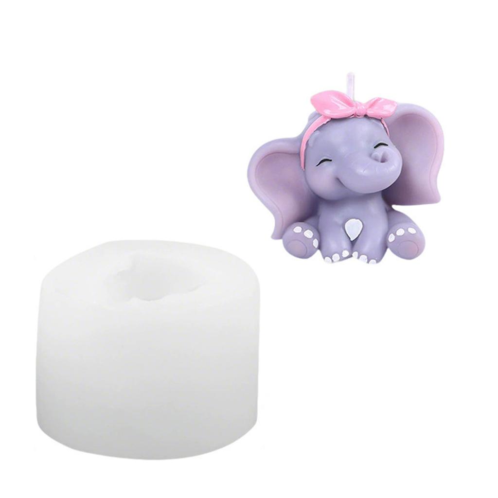 Food Grade Moulds Silicone Elephant Mold Silicone Texture Perfect for Decorations Crafting and Holiday Party Supplies