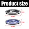 15cm ABS Car Front Rear Trunk Badge Emblem Replacement For Ford Focus Mondeo EcoSport Ranger Fiesta Kuga Auto Tuning Accessories