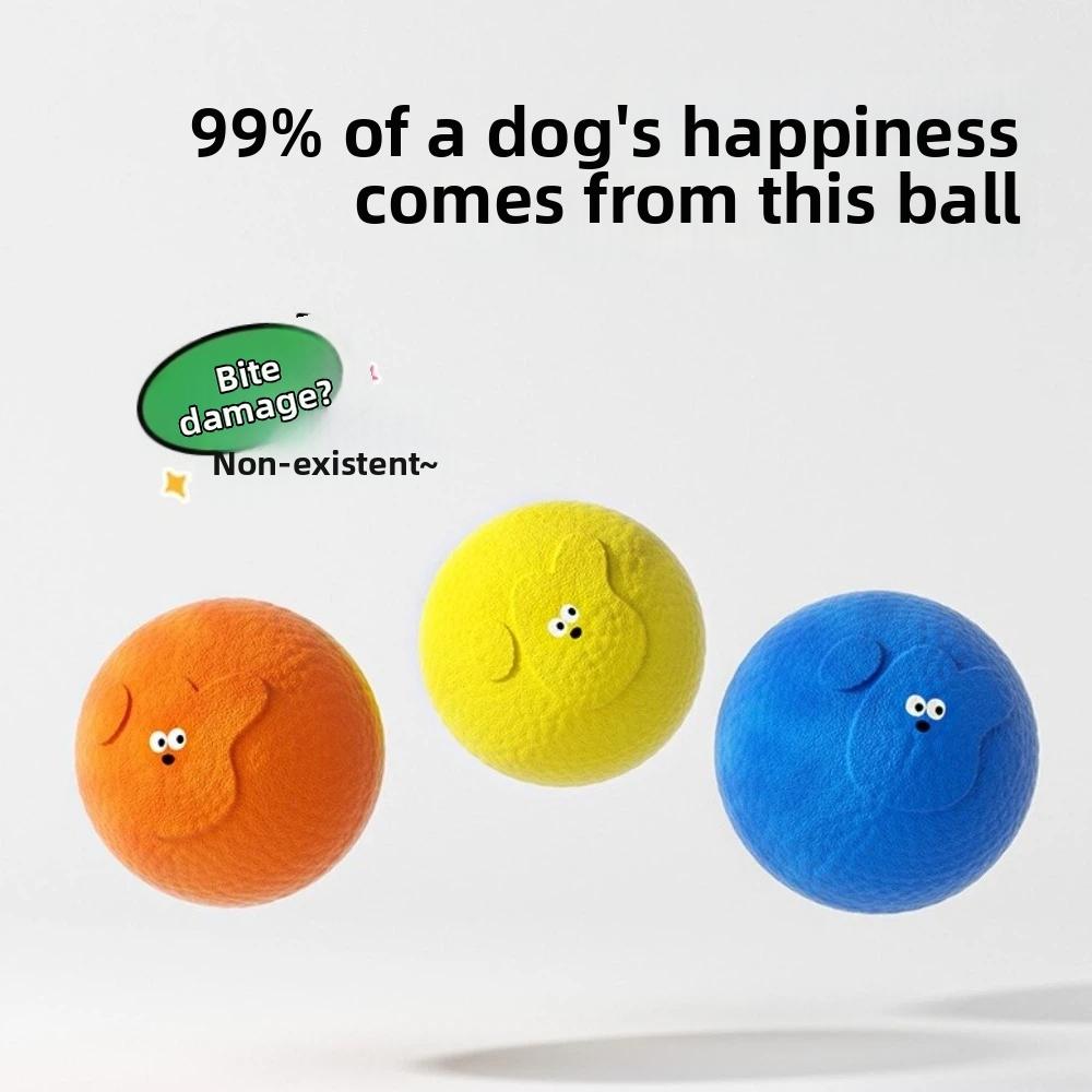 High Elasticity Pet Toy Ball Latex Squeaky Toy Ball Molar Ball Teeth Cleaning Toy Pet Supplies
