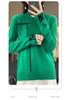 Damen Strickpullover in Übergröße mit hohem Kragen - Colorblock Lockerer Schnitt für Herbst/Winter
